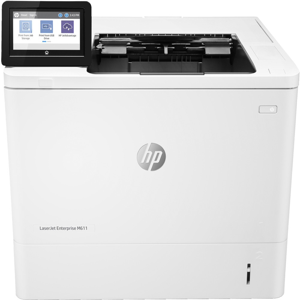 HP LaserJet Enterprise M611dn, Laser, 1200 x 1200 DPI, A4, 61 ppm, Impression recto-verso, Réseau prêt à l'usage 7PS84A#B19