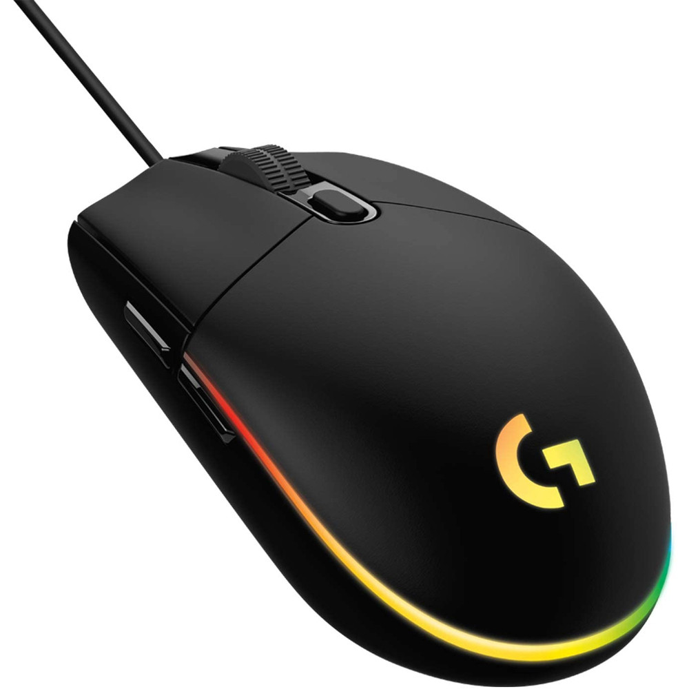 Logitech G G203 lightsync, USB Type-A, 8000 DPI, 1 ms, Noir 910-005796