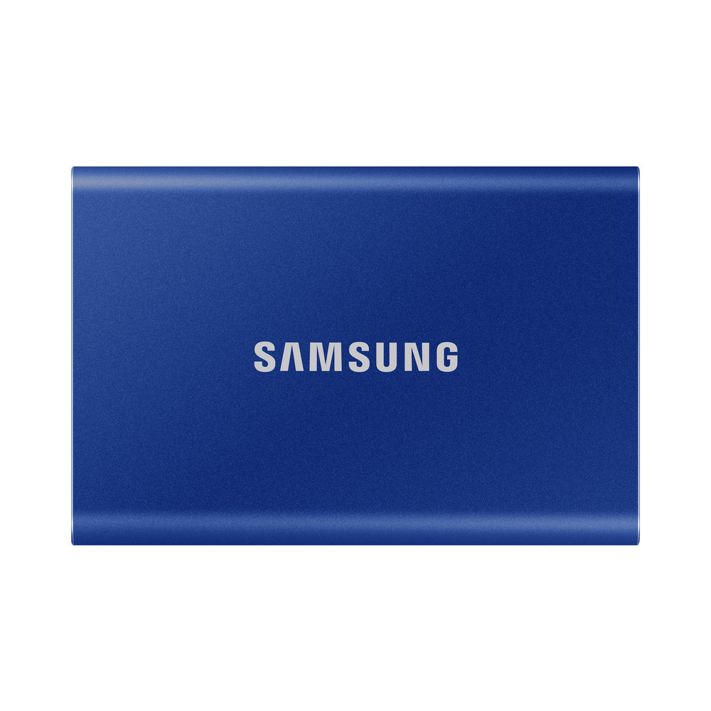 Samsung Portable SSD T7, 1000 Go, USB Type-C, 3.2 Gen 2 (3.1 Gen 2), 1050 Mo/s, Protection par mot de passe, Bleu MU-PC1T0H/WW