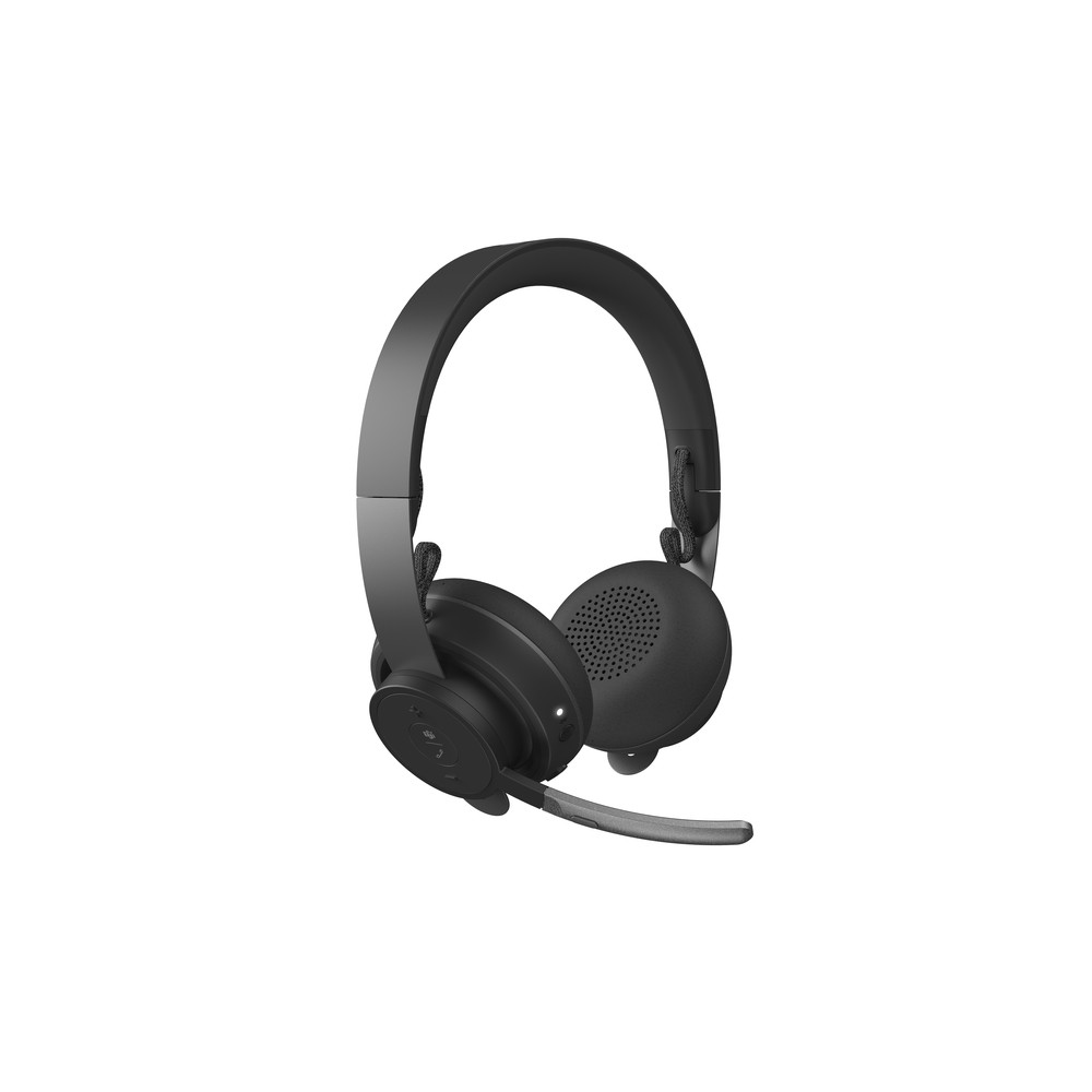 Logitech MSFT Teams Zone Wireless, Casque, Arceau, Bureau/Centre d'appels, Graphite, Binaural, Multi-cls, Volume +, Volume + 981-000854