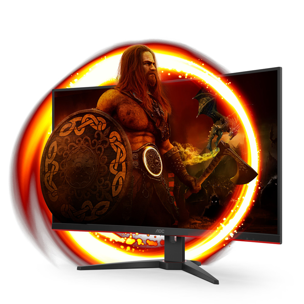 AOC G2 C32G2ZE/BK, 80 cm (31.5'), 1920 x 1080 pixels, Full HD, LED, 0,5 ms, Noir, Rouge