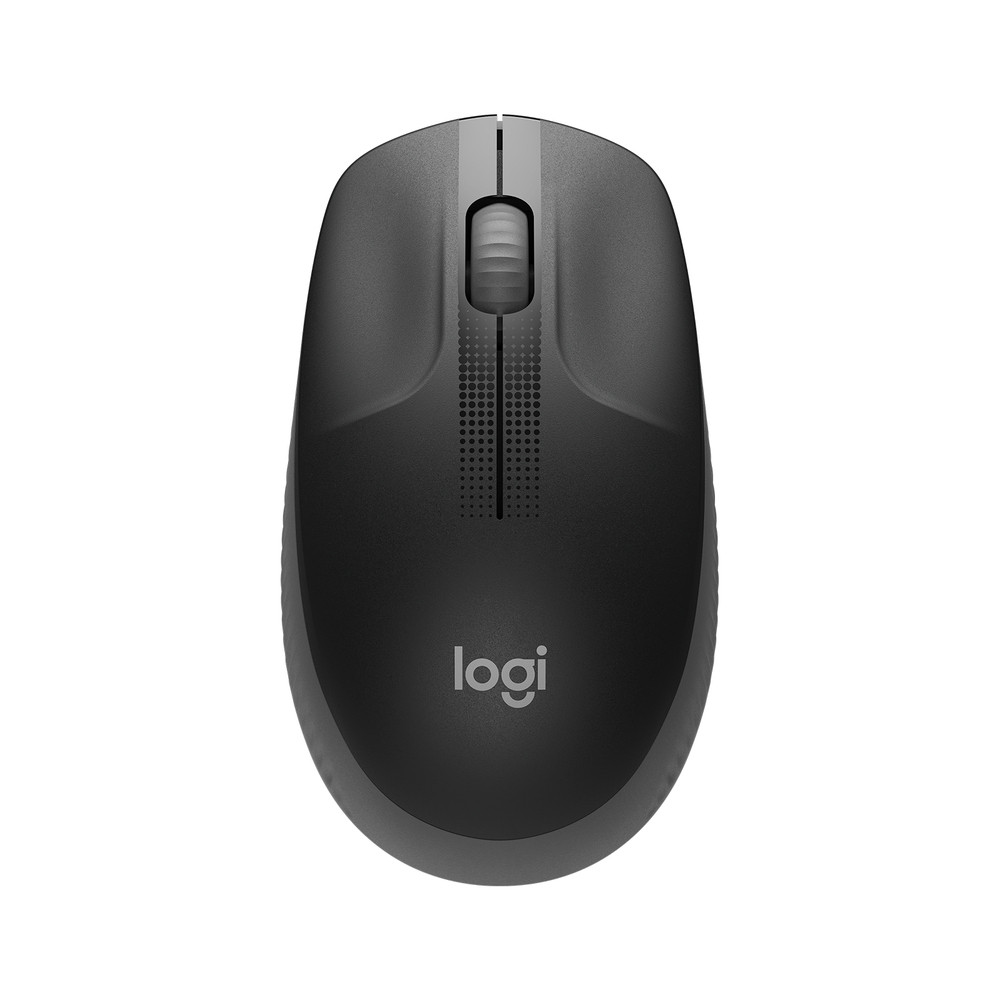 Logitech M190 Full-Size Wireless Mouse, Ambidextre, Optique, RF sans fil, 1000 DPI, Anthracite, Noir 910-005905