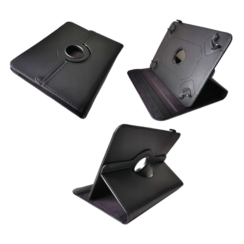 DLH COQUE ETUI FOLIO UNIVERSELLE POUR TABLETTE 10' - Rabat avec support intégré multi-angles, Folio, Toutes marques, Coque Étui Folio universelle pour
