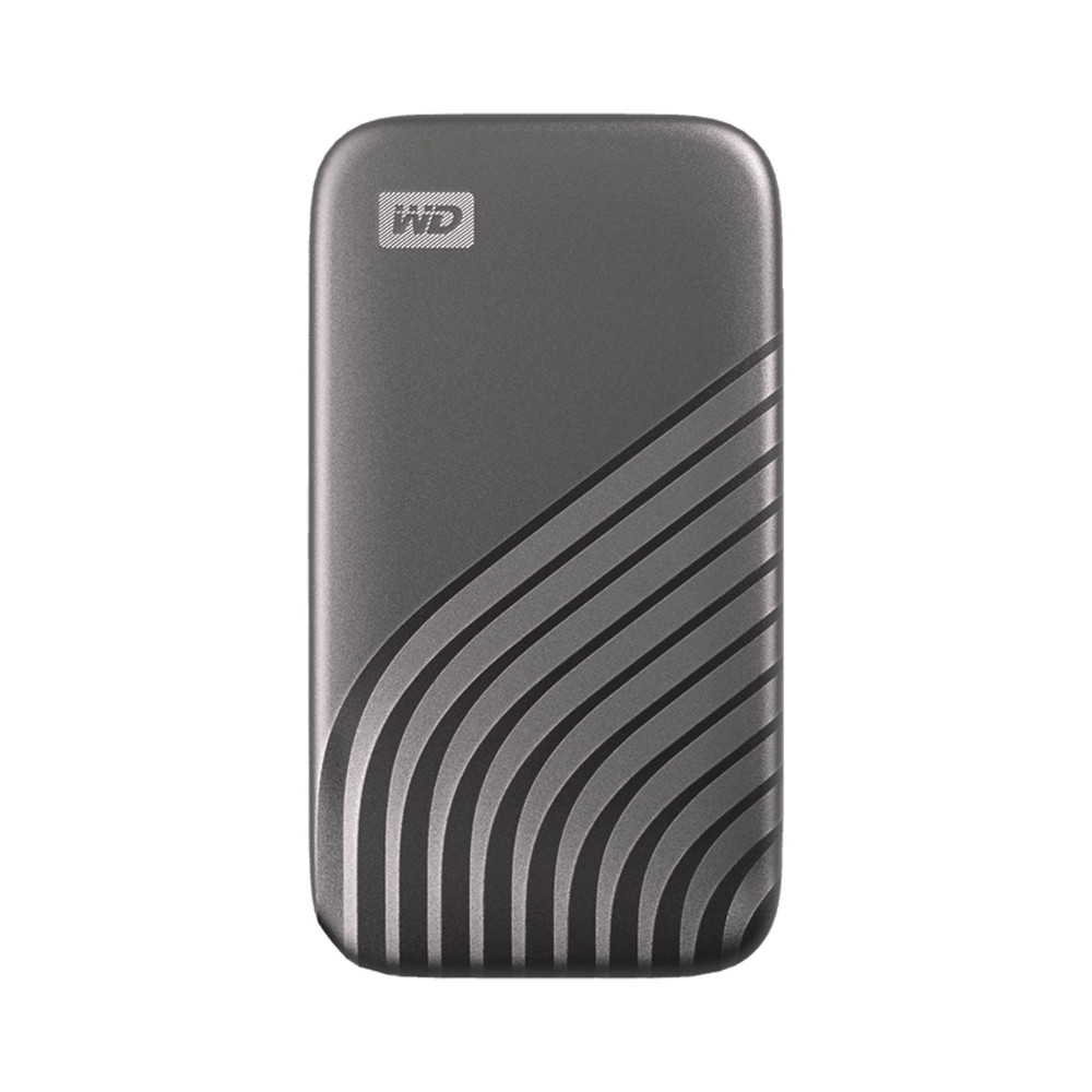 SANDISK Western Digital My Passport, 500 Go, USB Type-C, 3.2 Gen 2 (3.1 Gen 2), 1050 Mo/s, Protection par mot de passe, Gris WDBAGF5000AGY-WESN