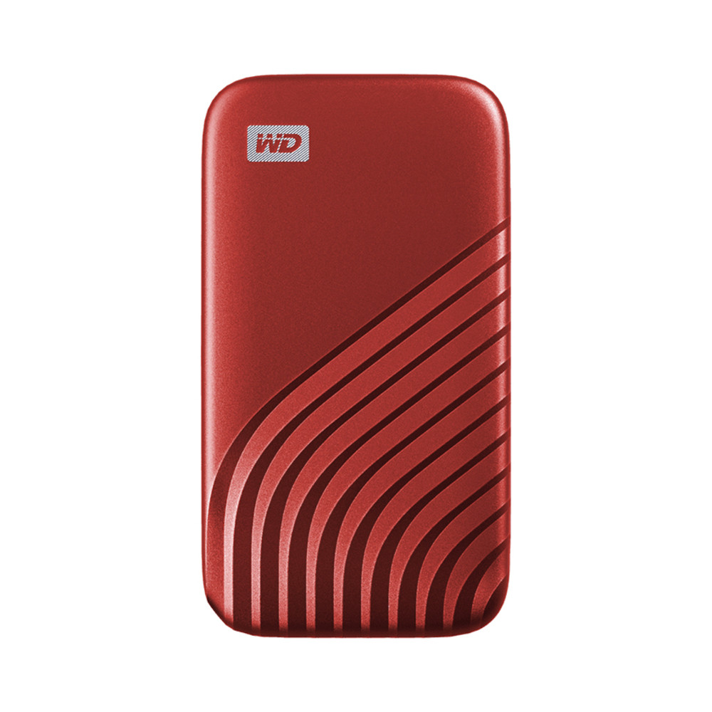 SANDISK Western Digital My Passport, 1000 Go, USB Type-C, 3.2 Gen 2 (3.1 Gen 2), 1050 Mo/s, Protection par mot de passe, Rouge WDBAGF0010BRD-WESN