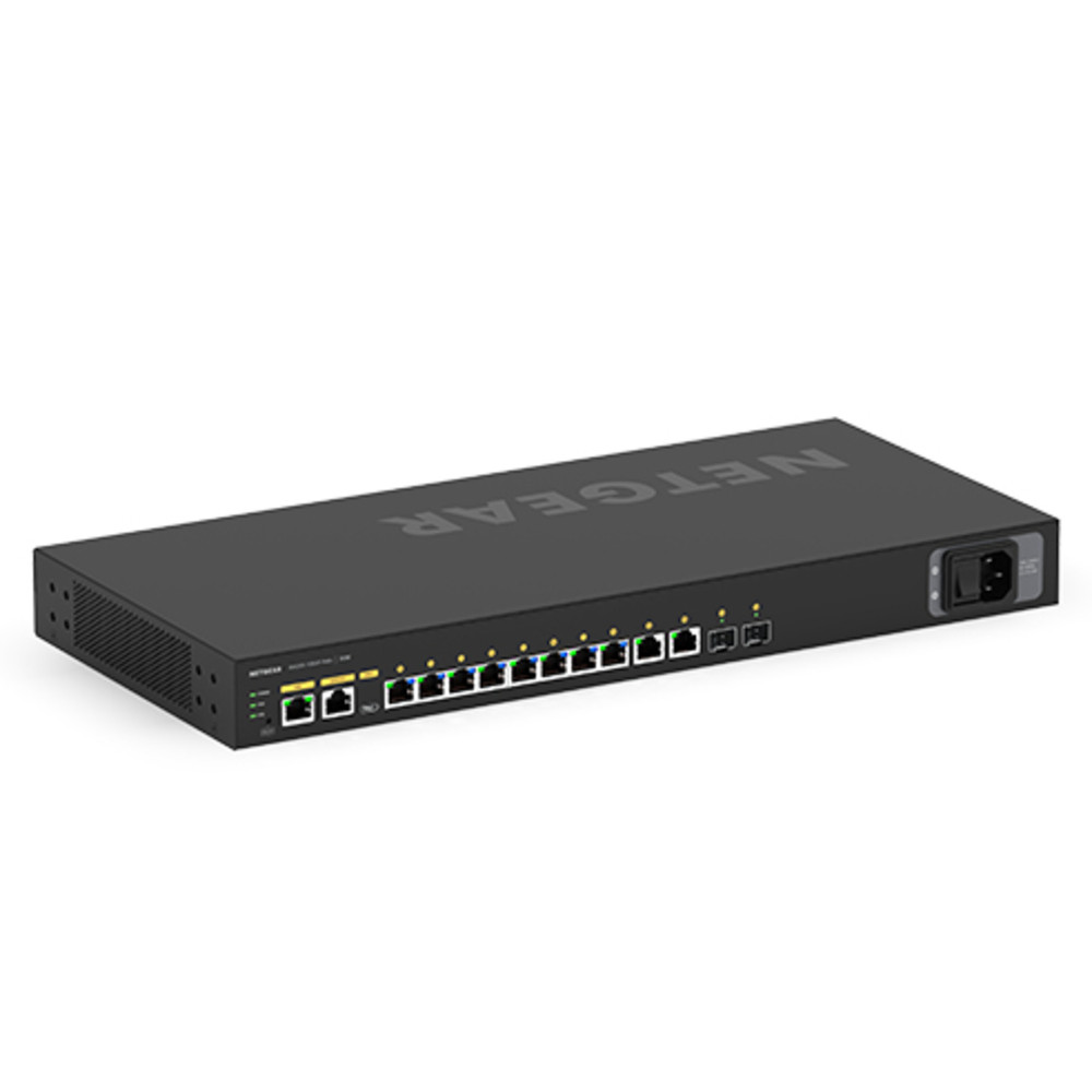 Netgear M4250-10G2F, Géré, L2/L3, Gigabit Ethernet (10/100/1000), Connexion Ethernet, supportant l'alimentation via ce port (PoE), Grille de montage,