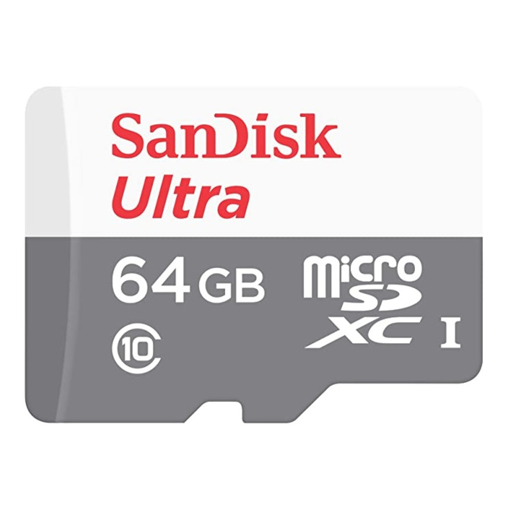 SanDisk SDSQUNR-064G-GN3MN, 64 Go, MicroSDXC, Classe 10, Class 1 (U1), Gris, Blanc