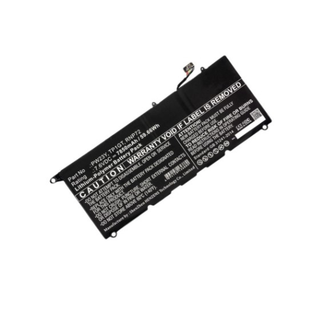DLH Batterie Li ion 7.6V 7850mAh 60Wh 0RNP72 / PW23Y / 0PW23Y / RNP72 / TP1GT Neuf - vue 2