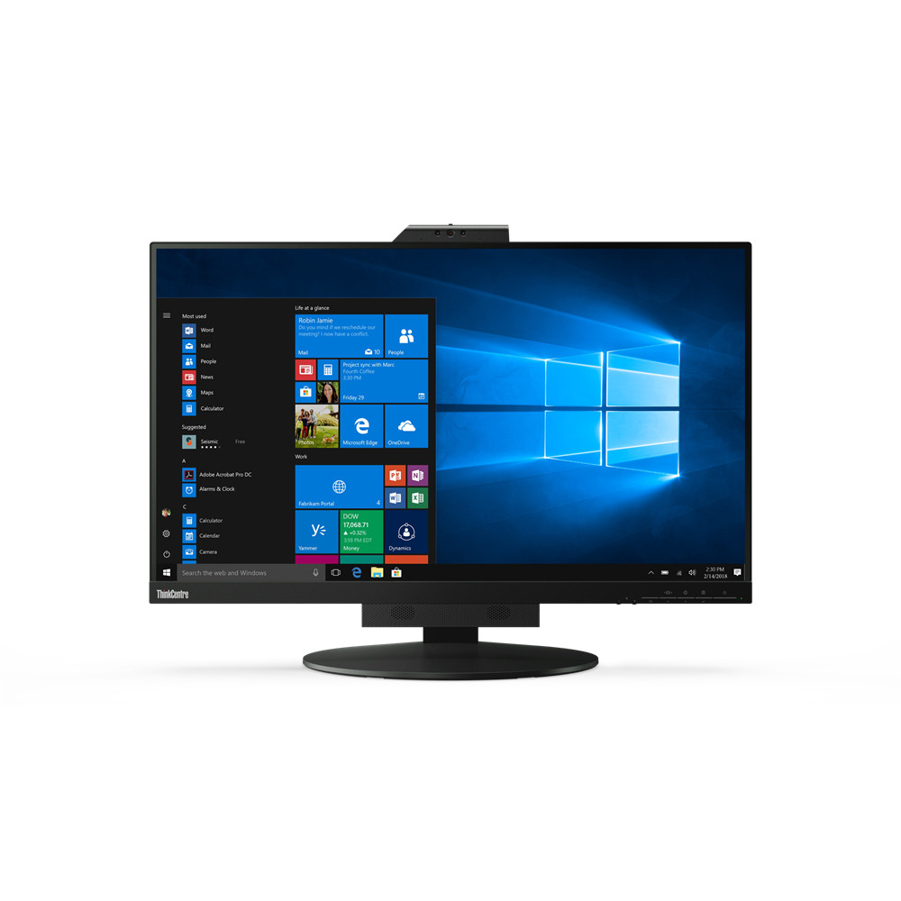 Lenovo ThinkCentre Tiny-In-One 27, 68,6 cm (27'), 2560 x 1440 pixels, Quad HD, LED, 14 ms, Noir 11JHRAT1EU