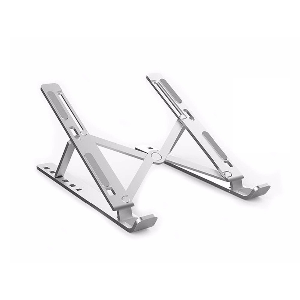 DLH Support de poche universel pour pc portable et tablette, Supports de Laptop, Argent, Aluminium, Compatible ordinateurs portables et tablettes, 45