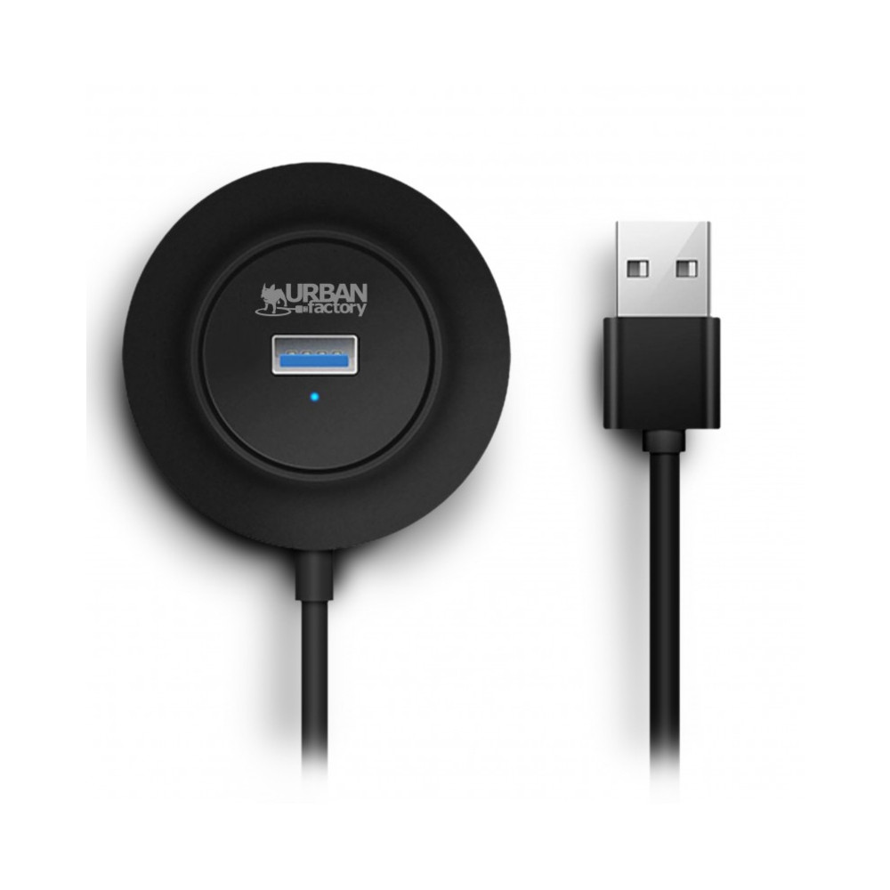 Urban Factory MINEE, USB 2.0, USB 2.0, 480 Mbit/s, Noir, 0,48 m, Chine MHU20UF
