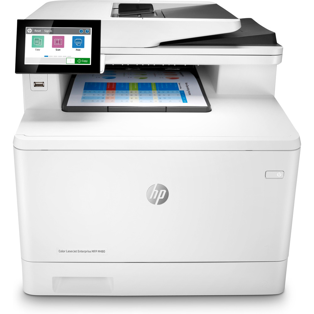 HP Color LaserJet Enterprise Imprimante multifonction couleur LaserJet Enterprise M480f, Couleur, Imprimante pour Entreprises, Impression, copie, scan