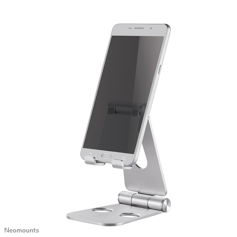 Neomounts DS10-160SL1 Support pour téléphone jusqu'à 7' - pliable - universel, Mobile/smartphone, Support passif, Bureau, Intérieure, Argent