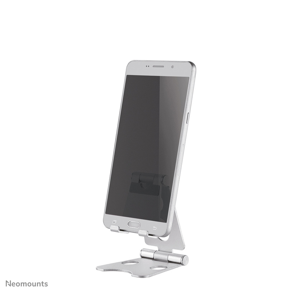 Neomounts DS10-150SL1 Support pour téléphone jusqu'à 4.7' - pliable - universel, Mobile/smartphone, Support passif, Bureau, Intérieure, Argent