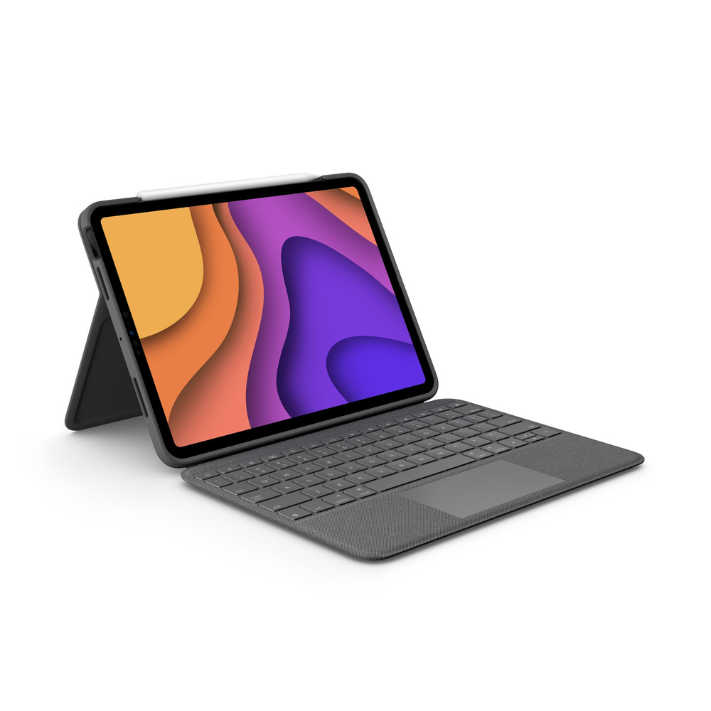 Logitech Folio Touch, AZERTY, Français, Trackpad, 1,8 cm, 1 mm, Apple 920-009958
