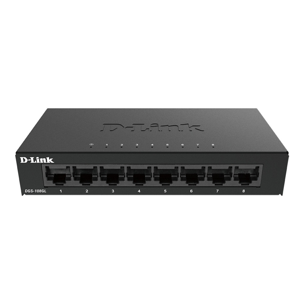 D-Link DGS-108GL, Non-gr, Gigabit Ethernet (10/100/1000) DGS-108GL/E
