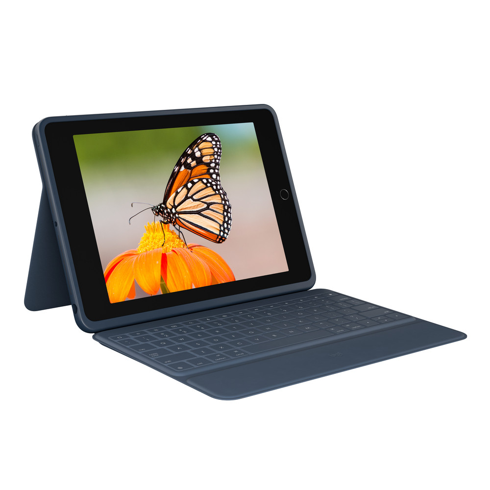 Clavier pour tablette Logitech Rugged Combo 3 CLASSIC FRA WW FR Apple iPad 2019 7e génération Apple iPad 2020 8e génération - vue 2