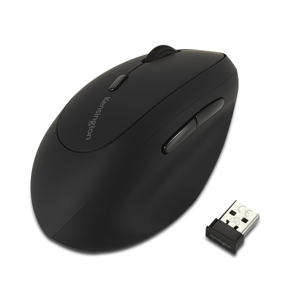 Kensington Souris sans fil Pro Fit Ergo pour gauchers, Gauche, RF sans fil, 1600 DPI, Noir K79810WW