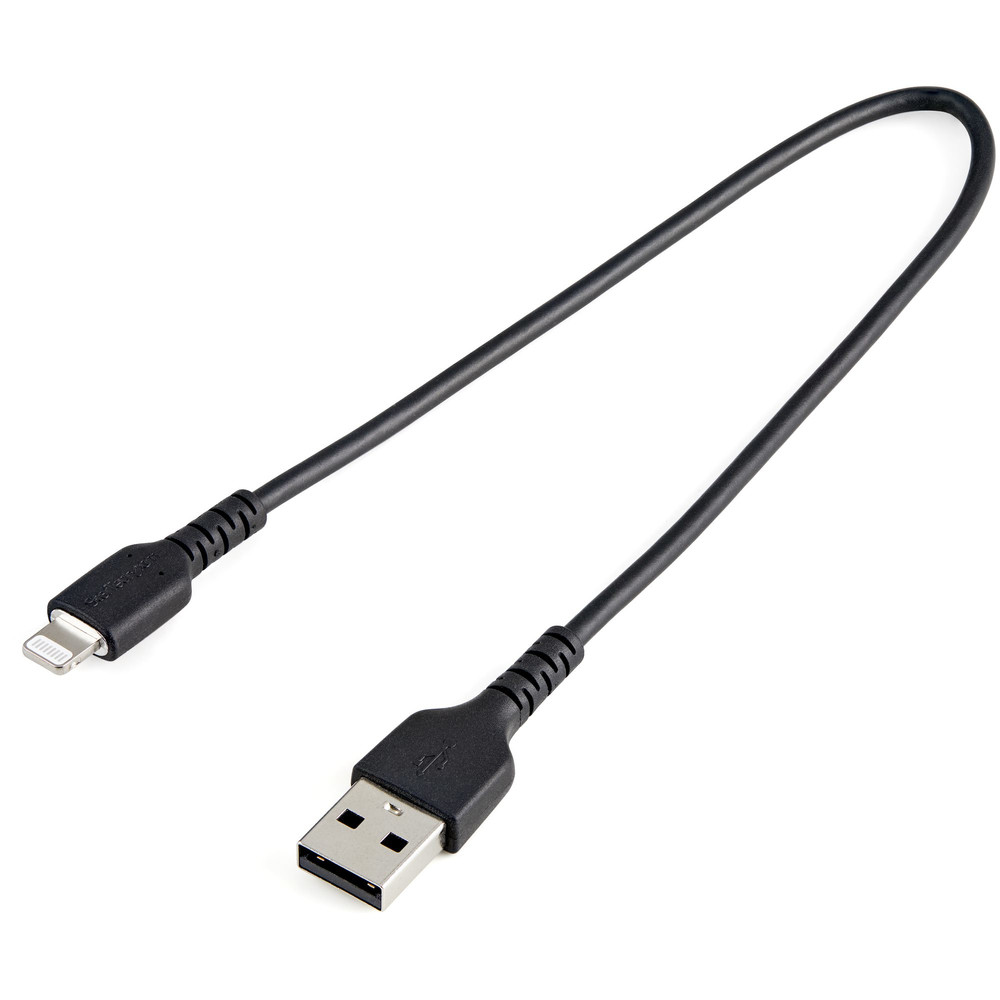 StarTech.com Câble USB A vers Lightning Robuste 30cm Câble de ChargeSynchronisation de Type A vers Lightning en Fibre Aramide iPadiPhone 12