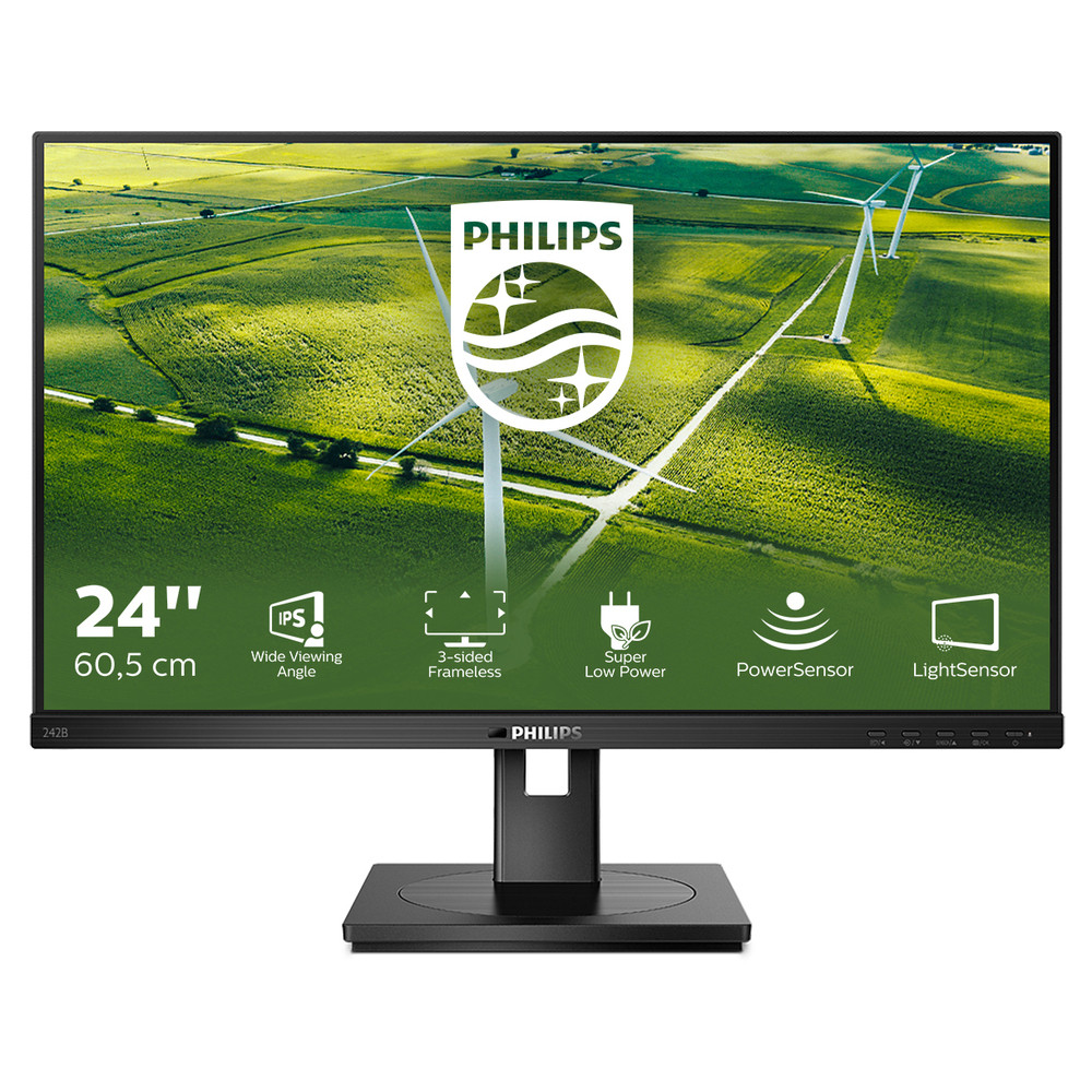 Philips 242B1G/00, 60,5 cm (23.8'), 1920 x 1080 pixels, Full HD, LED, 4 ms, Noir