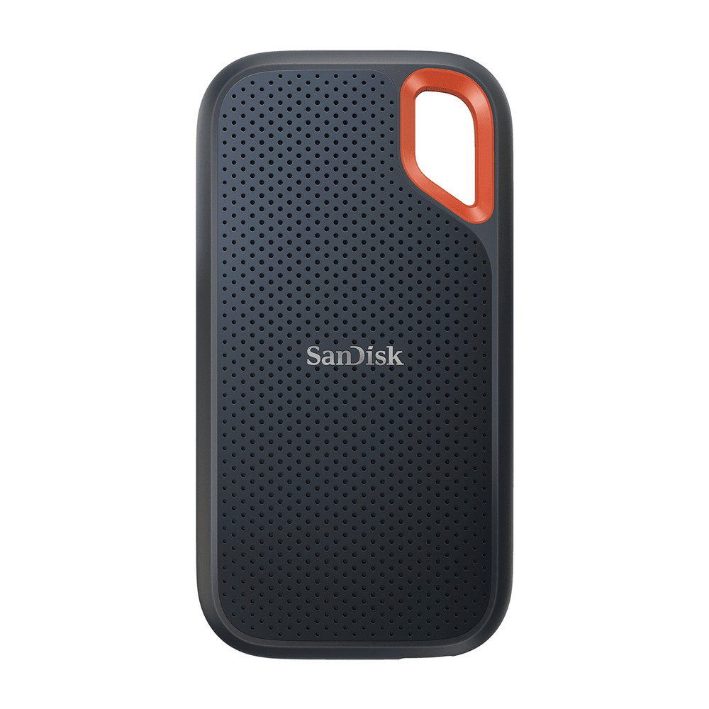 SANDISK Extreme Disque SSD Externe 4 To jusqu'à 1050 Mo/ en lecture 1000 Mo/ en écriture USB C Portable NVMe Résistance à la poussière et à 'eau classée IP65 Mousqueton pratique - vue 8