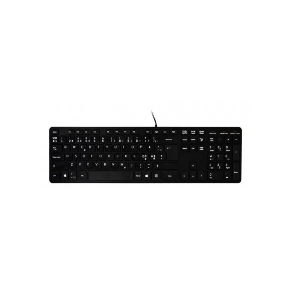 PORTDESIGNS Port Designs 900752-FR, Pleine taille, USB, AZERTY, Noir