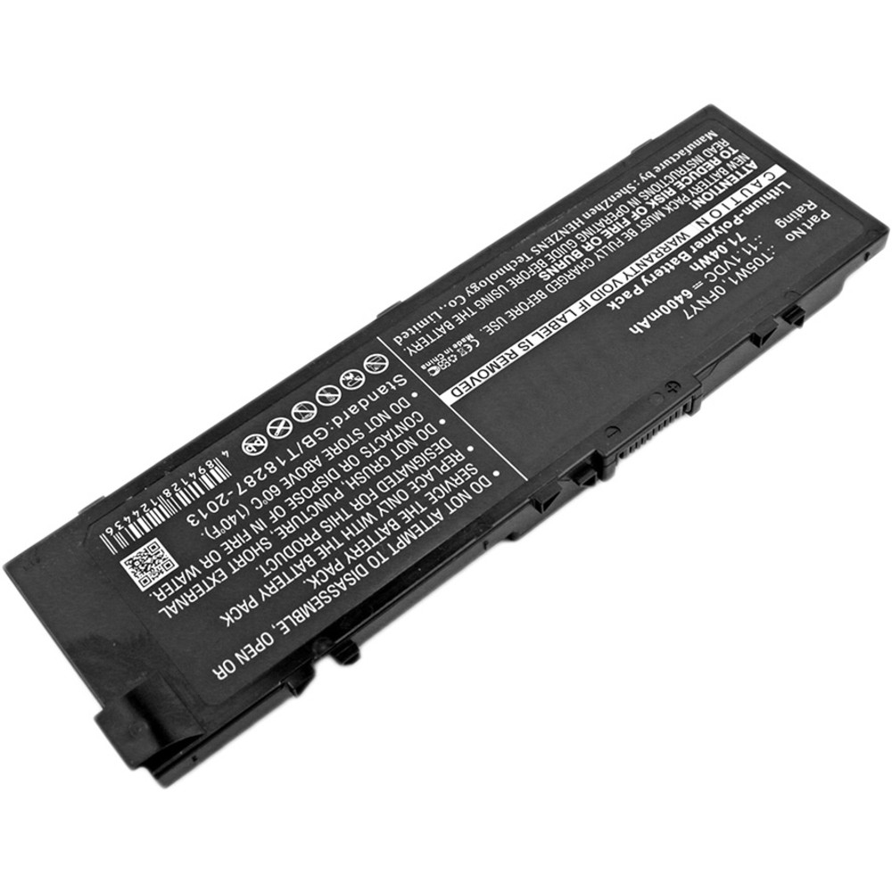 DLH Batterie Li-Pol 11.4V 7980mAh 91Wh - 0FNY7 / 451-BBSE / FNY7 / GR5D3 / T05W1 / MFK, Batterie, DELL, DELL Precision 15 (7510) / Precision 17 (7710)