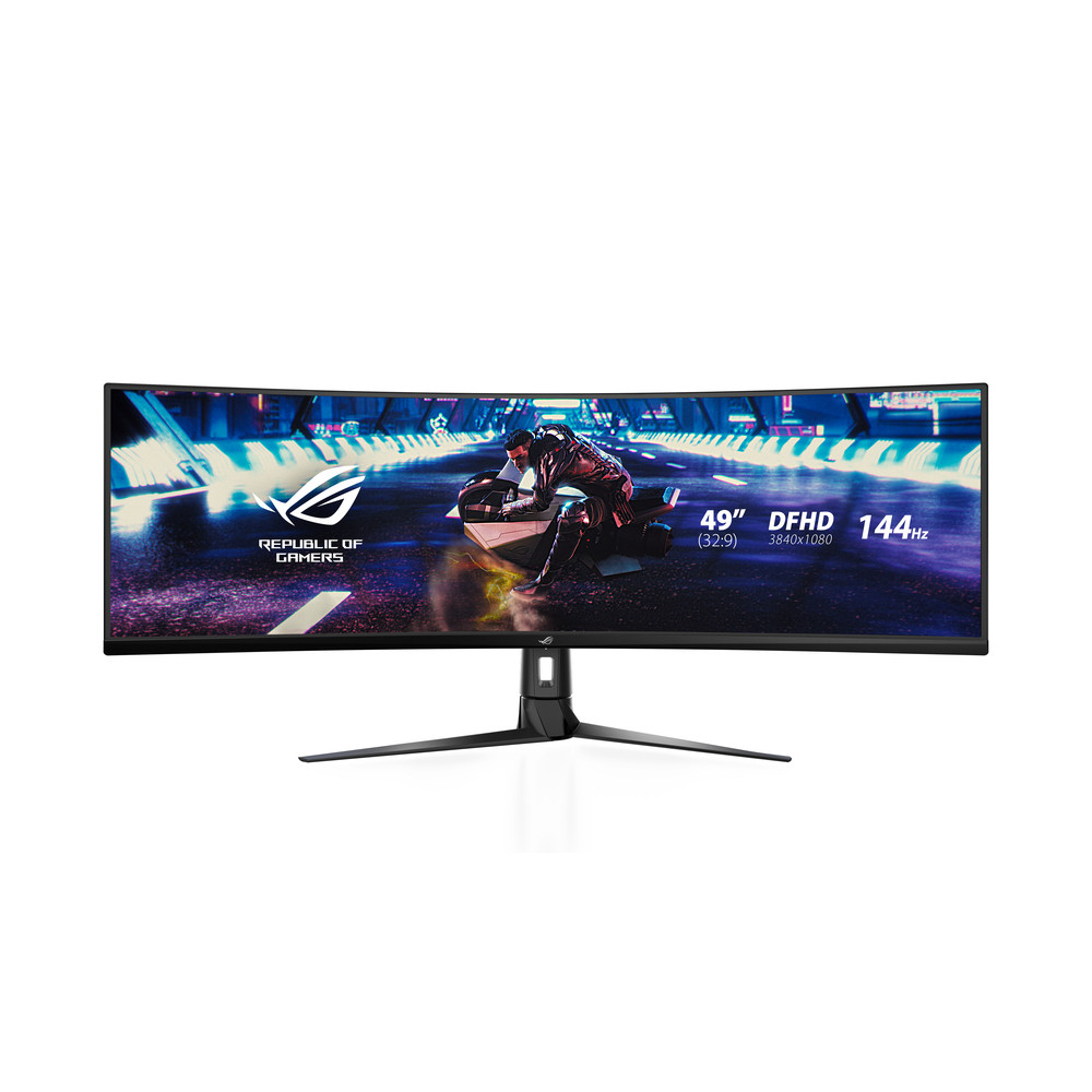 ASUS ROG Strix XG49VQ, 124,5 cm (49'), 3840 x 1080 pixels, Full HD Ultra large, LED, 4 ms, Noir 90LM04H0-B01170