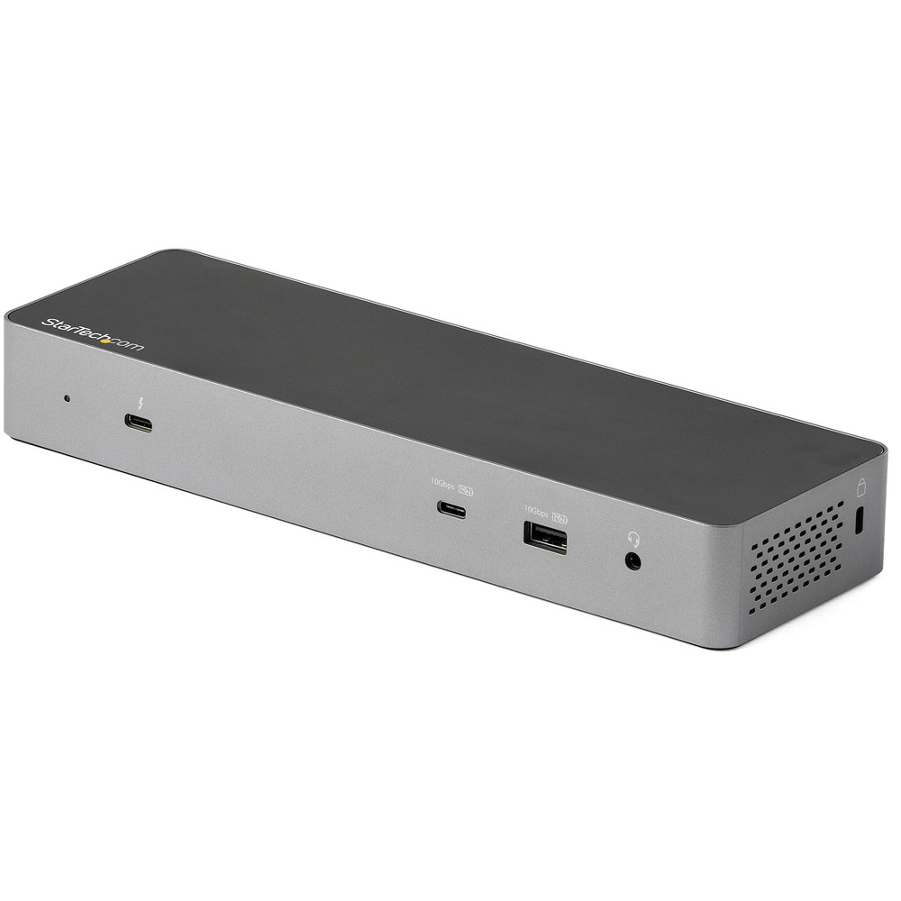 StarTech.com Dock Thunderbolt 3 Compatible Hôte USB C Écrans Double 4K 60Hz DisplayPort 1.4 ou Double HDMI Simple 8K Station d'Acceuil TB3USB C