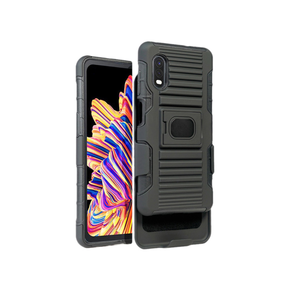 DLH COQUE RENFORCEE RIGIDE POUR SAMSUNG GALAXY XCOVER 5 (SM-G525), Housse, Samsung, SAMSUNG Galaxy XCover 5 (SM-G525), Noir DY-RC4473
