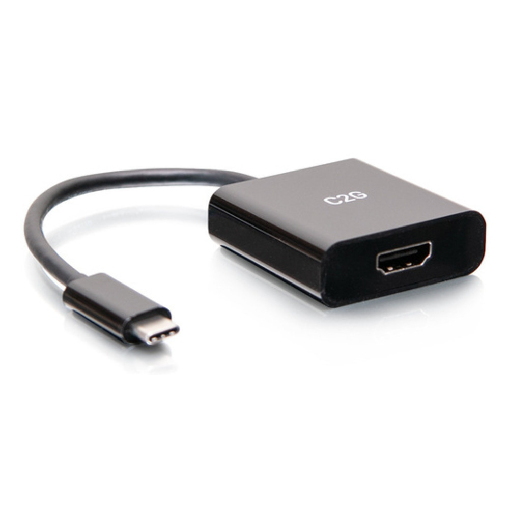 C2G Adaptateur-convertisseur USB-C vers HDMI- 4K 60 Hz, 0,15 m, USB Type-C, HDMI, Mâle, Femelle, Droit C2G54459