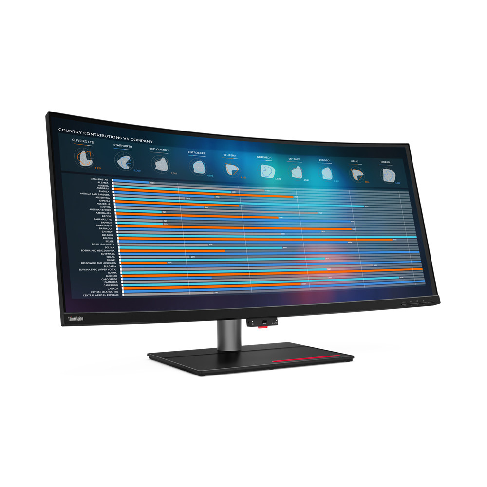Lenovo ThinkVision P40w-20, 100,8 cm (39.7'), 5120 x 2160 pixels, 5K Ultra HD, LED, 6 ms, Noir 62C1GAT6EU