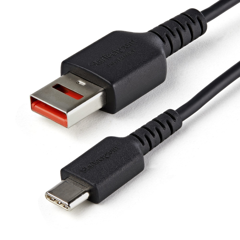 StarTech.com Câble Chargeur Sécurisé 1m - Data Blocker - Câble USB-A vers USB-C - Protection No-Data Charge/Alim. pour SmartPhone/Tablette - Câble Blo