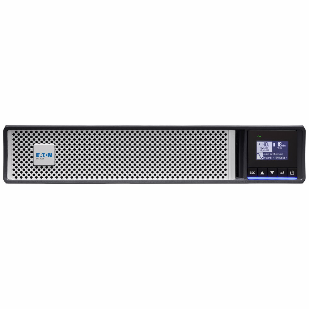 Eaton 5PX1000IRT2UG2, Interactivité de ligne, 1 kVA, 1000 W, Sinusoïde pur, 160 V, 294 V