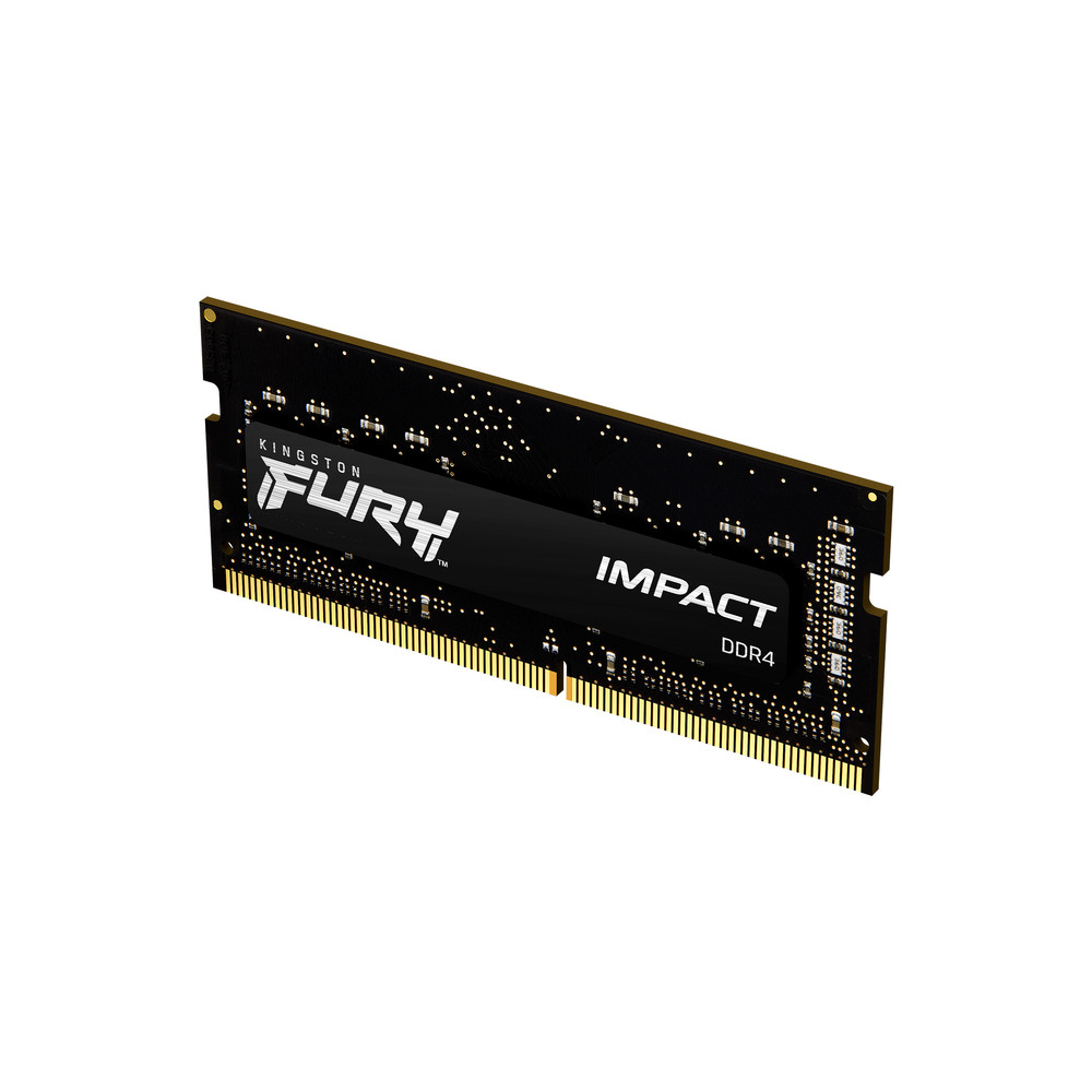 Kingston Technology FURY Impact, 8 Go, 1 x 8 Go, DDR4, 3200 MHz, 204-pin SO-DIMM, Noir KF432S20IB/8