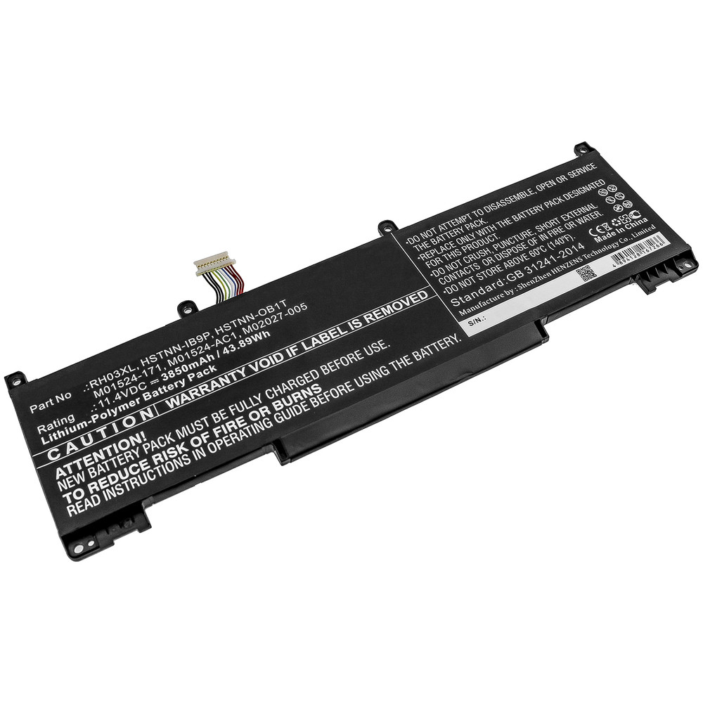 DLH Batterie Li-ion 11.4V 3850mAh 44Wh - RH03XL / HSTNN-IB9P / HSTNN-OB1T / M01524-171 / M01524-2C2 / M02027-005, Batterie, HP, HP ProBook 430 G8 / Pr