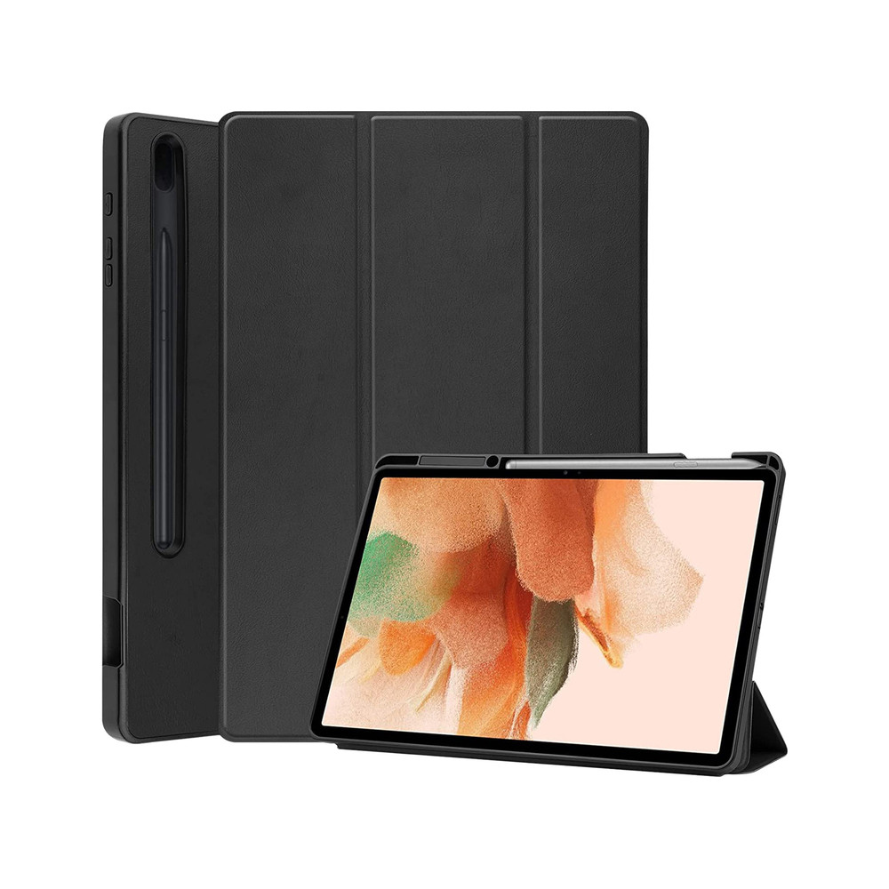 DLH Coque etui folio pour Samsung Galaxy Tab S7 FE (SM-T730 / SM-T736), Folio, Samsung, SAMSUNG Galaxy Tab S7 FE (SM-T730 / SM-T736), 31,5 cm (12.4'),