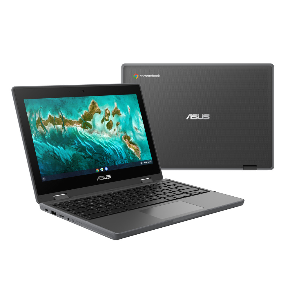 ASUS Chromebook CR1100FKA-BP0069, Intel Celeron N, 1,1 GHz, 35,6 cm (14'), 1366 x 768 pixels, 4 Go, 64 Go 90NX03E1-M00700