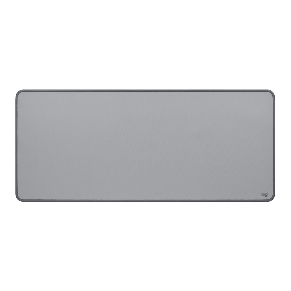 Logitech Desk Mat, Gris, Monochromatique, Nylon, Polyester, Caoutchouc, Base antidérapante 956-000052