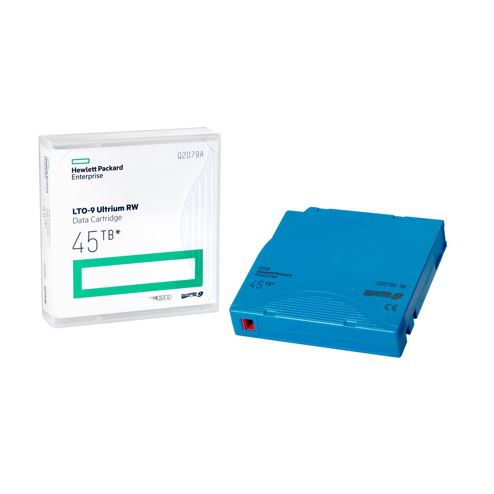 HPE LTO-9 Ultrium 45TB RW Data Cartridge, Bande de données vierge, LTO, 45 To, 45 To, 30 année(s), Bleu Q2079A