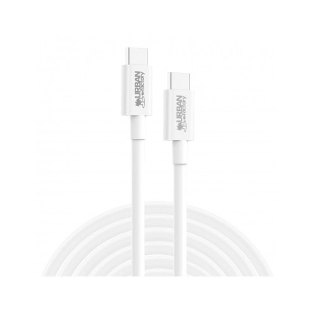 Urban Factory CAB02UF, 2 m, USB C, USB C, USB 3.2 Gen 1 (3.1 Gen 1), 5 Gbit/s, Blanc