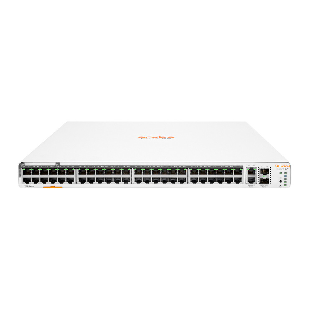 HPE Aruba Networking Aruba Instant On 1960 48G 40p Class4 8p Class6 PoE 2XGT 2SFP+ 600W, Géré, L2+, Gigabit Ethernet (10/100/1000), Connexion Ethernet