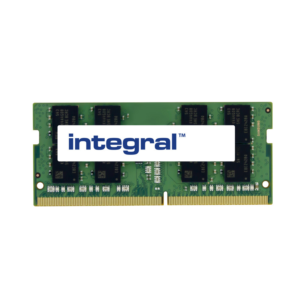Integral 16GB LAPTOP RAM MODULE DDR4 3200MHZ PC4-25600 UNBUFFERED NON-ECC 1.2V 2GX8 CL22, 16 Go, 1 x 16 Go, DDR4, 3200 MHz, 260-pin SO-DIMM IN4V16GNGR