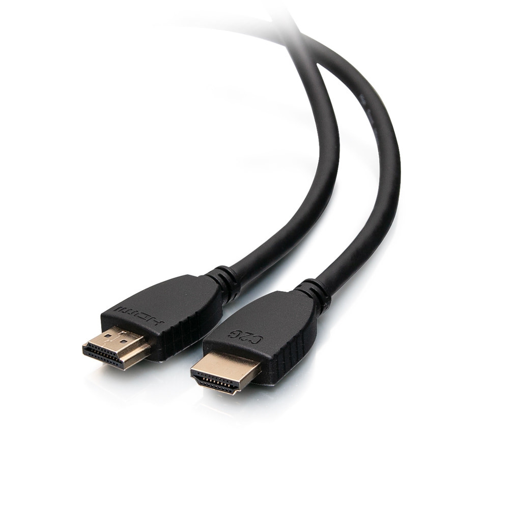 C2G Câble HDMI haut débit avec Ethernet, 1,8 m - 4K 60 Hz, 1,8 m, HDMI Type A (Standard), HDMI Type A (Standard), Compatibilité 3D, 18 Gbit/s, Noir 56