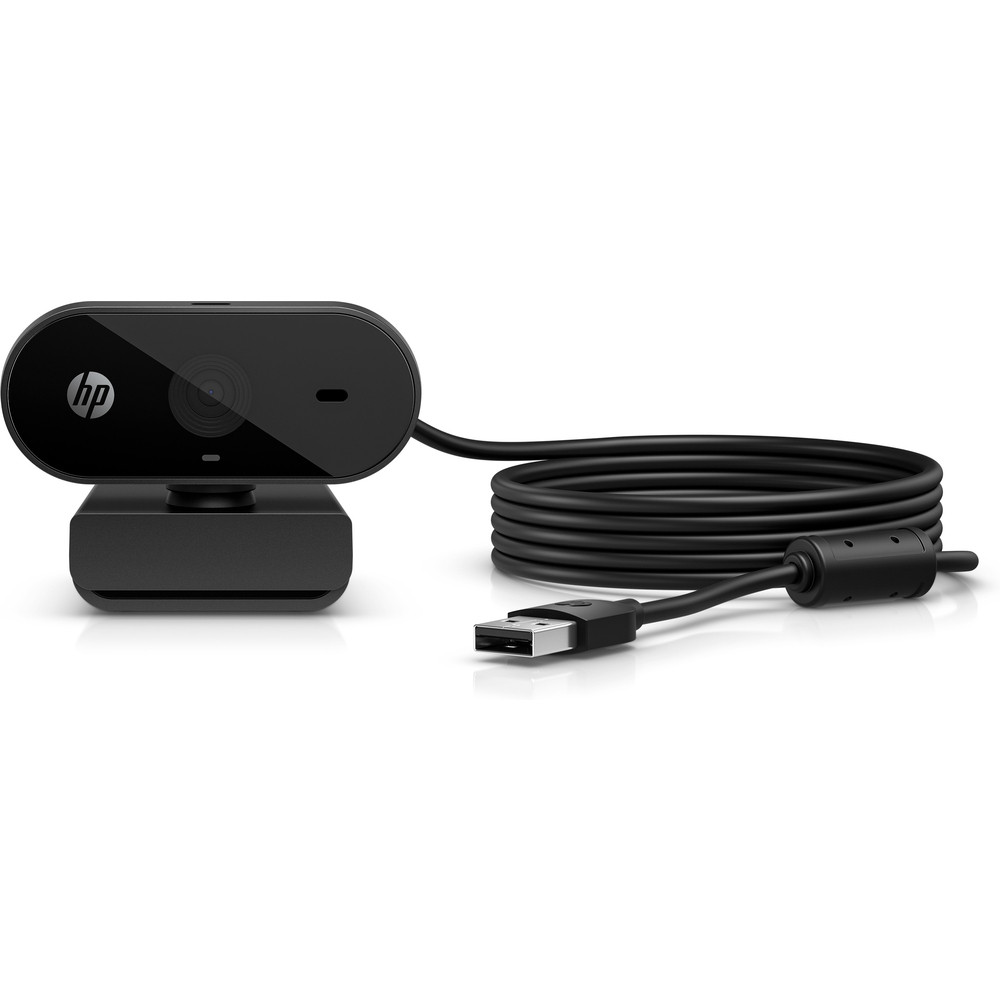 HP Webcam FHD 325, Full HD, 30 ips, USB, Noir, A cliper/à poser, 1,5 m 53X27AA