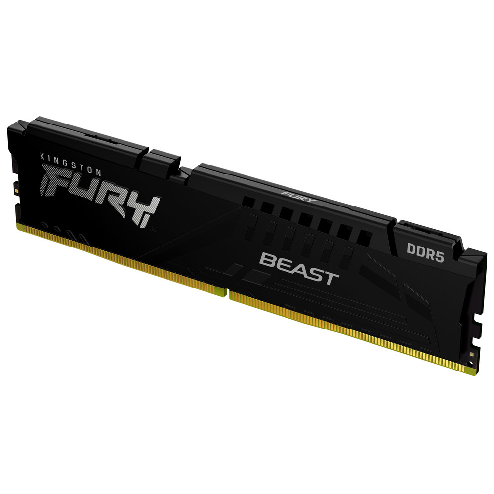 Kingston Technology FURY 32 Go 5600 MT/s DDR5 CL40 DIMM Beast Black, 32 Go, 1 x 32 Go, DDR5, 5600 MHz, 288-pin DIMM KF556C40BB-32