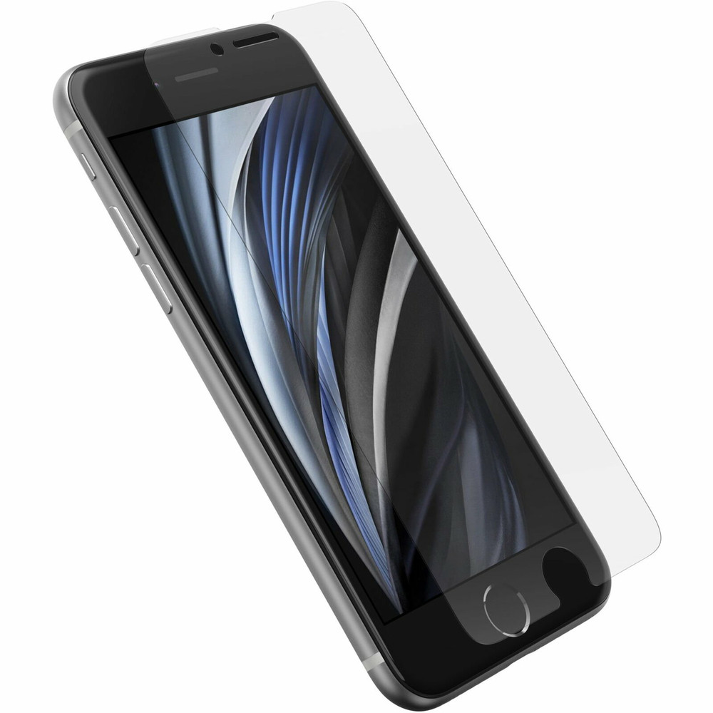 OtterBox Alpha Glass, Apple, iPhone SE (3rd gen) iPhone SE (2nd gen) iPhone 8/7, Anti-goutte, Résistant aux rayures, Incassable, Transparent, 1 pièce(