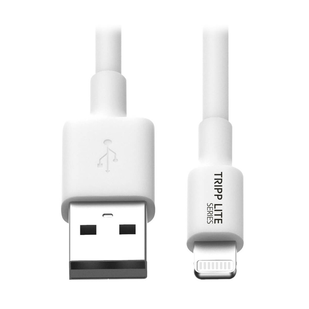 Tripp Lite M100-003-WH, 1 m, Lightning, USB A, Mâle, Mâle, Blanc