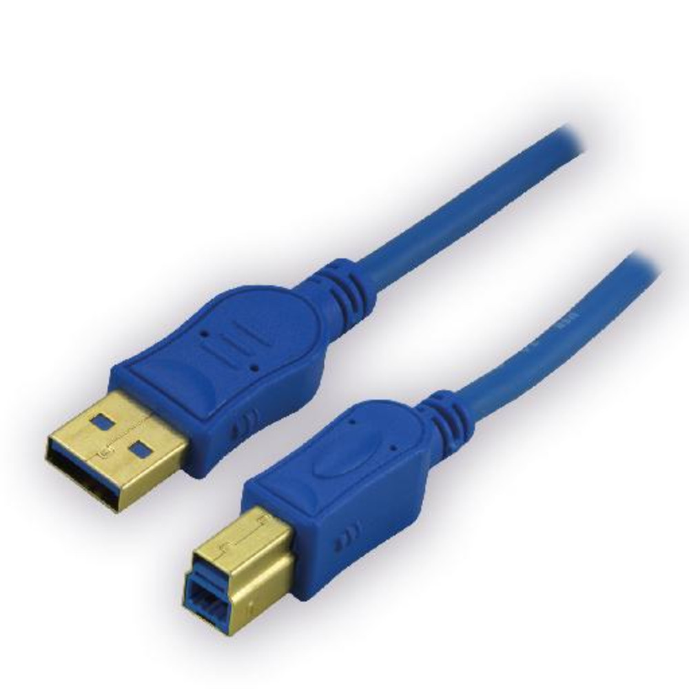 MCL MC1G99AZMC923AB2B, 1,8 m, USB A, USB B, USB 3.2 Gen 1 (3.1 Gen 1), 5 Gbit/s, Bleu