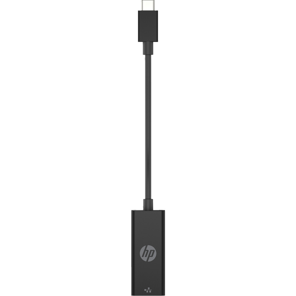 HP Adaptateur USB-C vers RJ45 G2, Avec fil, USB Type-C, Ethernet, Noir 4Z527AA